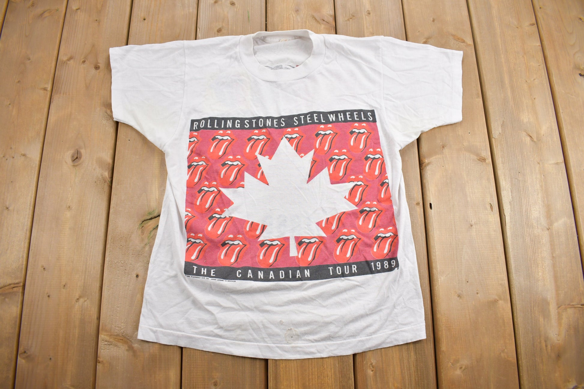 Vintage 1989 The Rolling Stones The Canadian Tour Band T-shirt