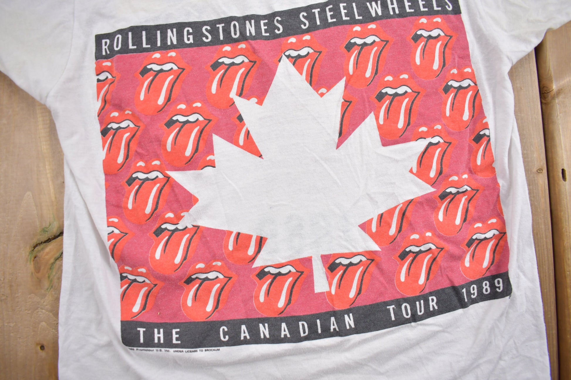 Vintage 1989 The Rolling Stones The Canadian Tour Band T-shirt