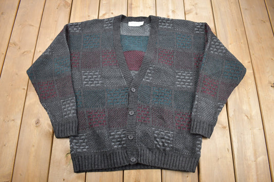 Vintage 1980s The Men's Store At Sears Knit Cardigan Sweater