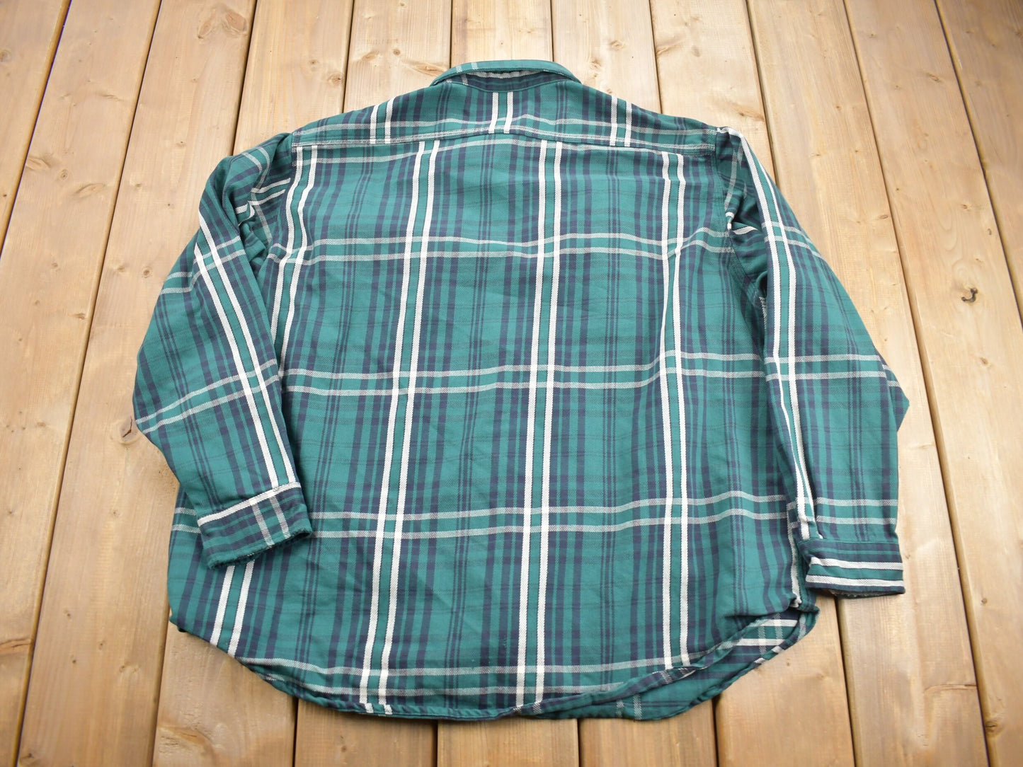 Vintage 1990s Carhartt Plaid Flannel Button Up Shirt