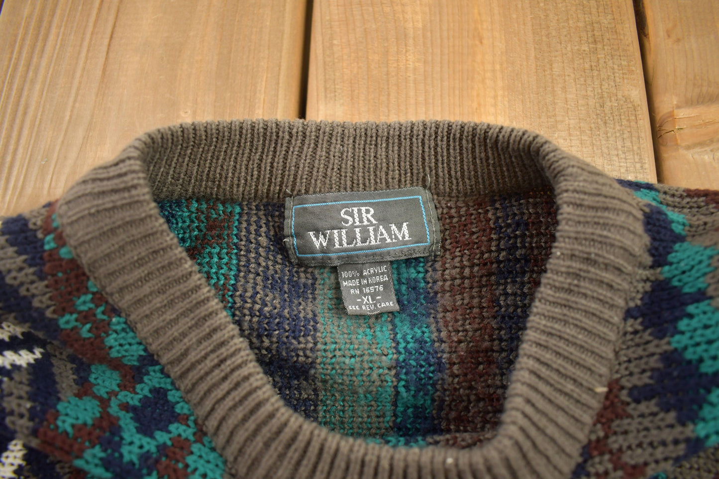 Vintage 1990s Sir William Knitted Crewneck Sweater