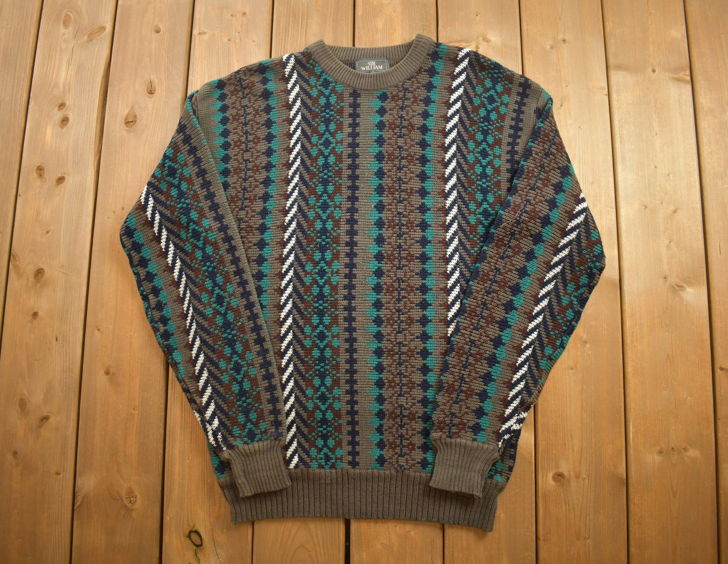 Vintage 1990s Sir William Knitted Crewneck Sweater