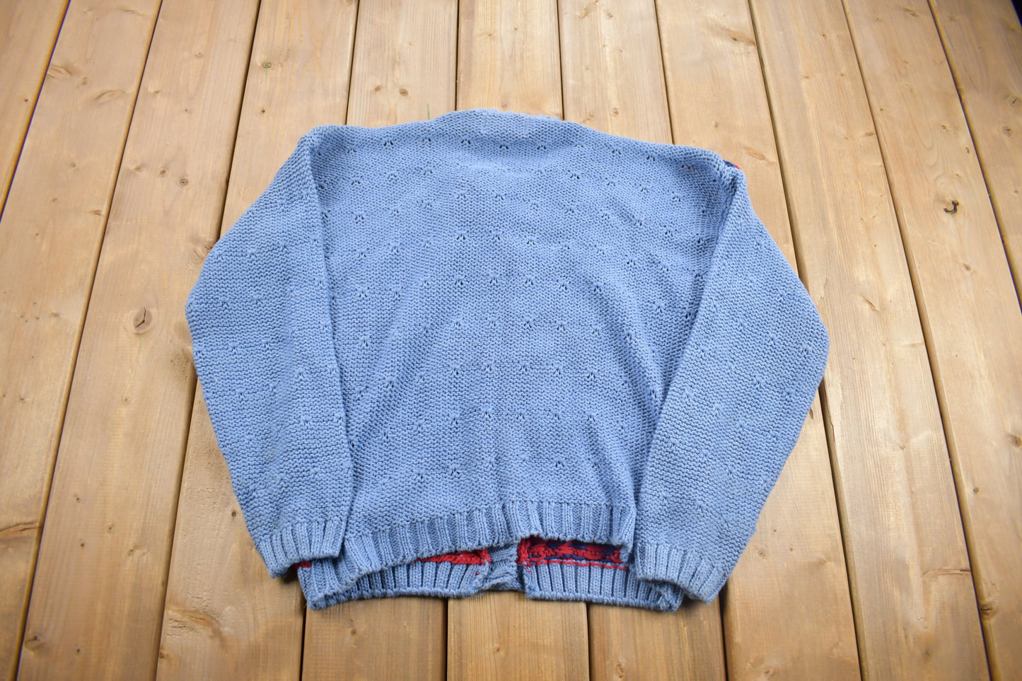 Vintage 1990s IVY Colourful Knit Cardigan Sweater