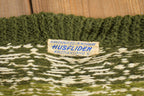 Vintage 1960s Husflinden Hand Knit Cardigan Sweater