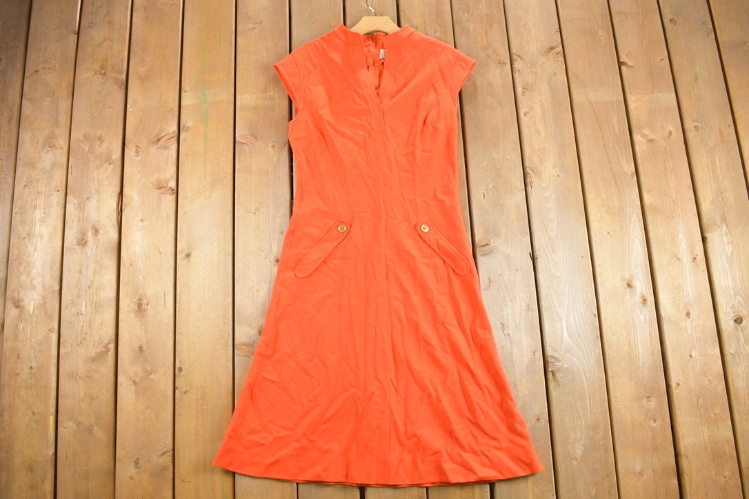 Vintage 1960s Sleeveless Mod Mini Dress