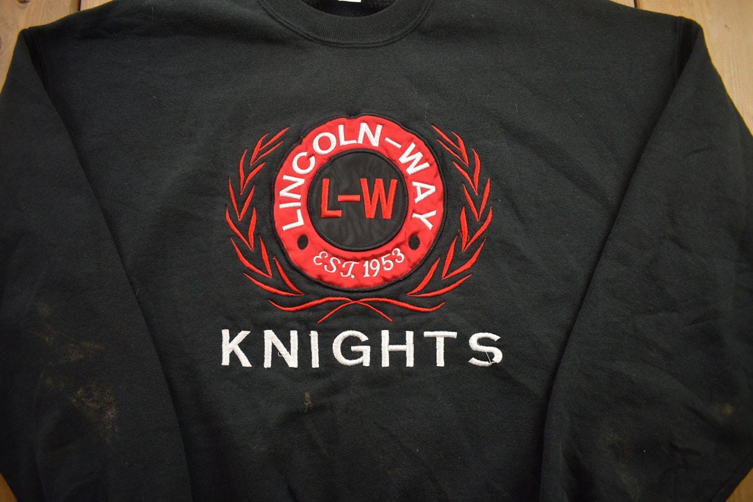 Vintage 1990s Lincoln Way Knights Crewneck Sweatshirt