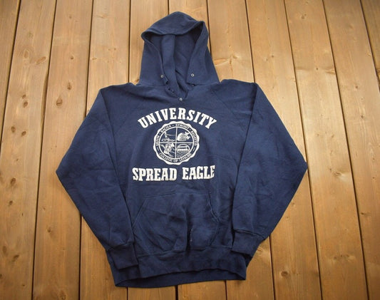 Vintage 1990s University Spread Eagle Collegiate Hoodie