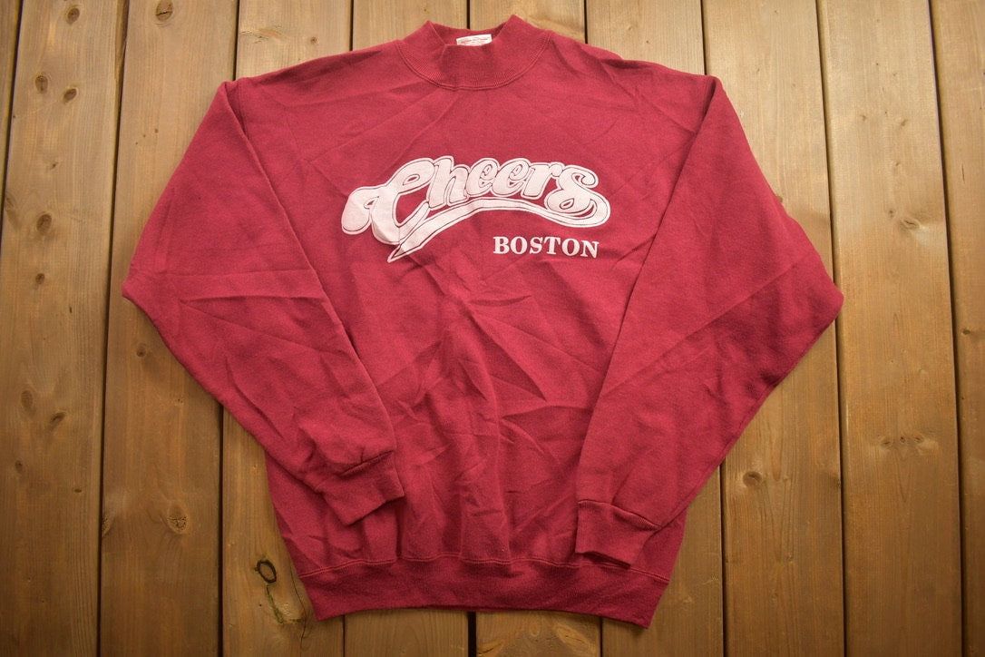 Vintage 1990s Hanes Heavyweight Cheers Boston Crewneck Sweatshirt