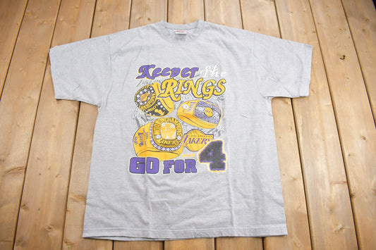 Vintage 2003 Los Angeles Lakers NBA Champs Graphic T-Shirt