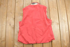 Vintage 1980s Woolrich Reversible Plaid Button Up Vest