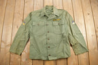 Vintage 1950s OG-107 US Air Force Military Sateen Shirt