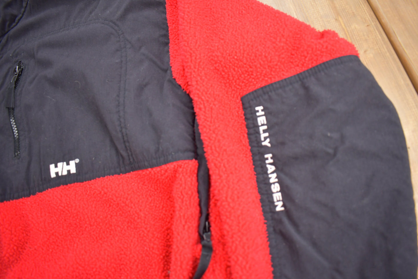 Vintage 1990s Helly Hansen Deep Pile Fleece Zip Up Sweater