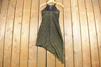Vintage 1970s Kato Asymmetric Hem Maxi Dress