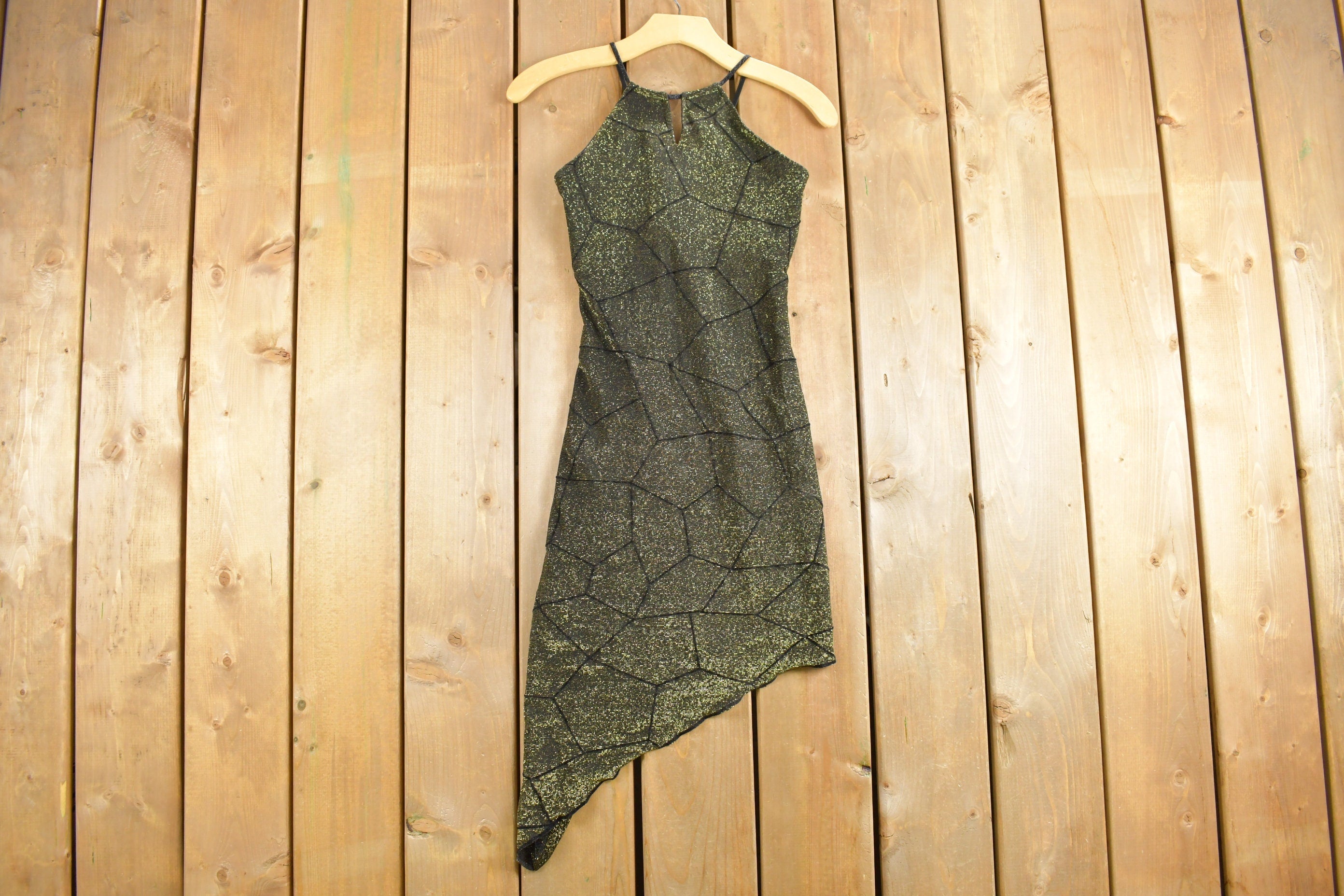 Vintage 1970s Kato Asymmetric Hem Maxi Dress