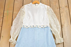 Vintage 1960s Lace Sleeve Dress