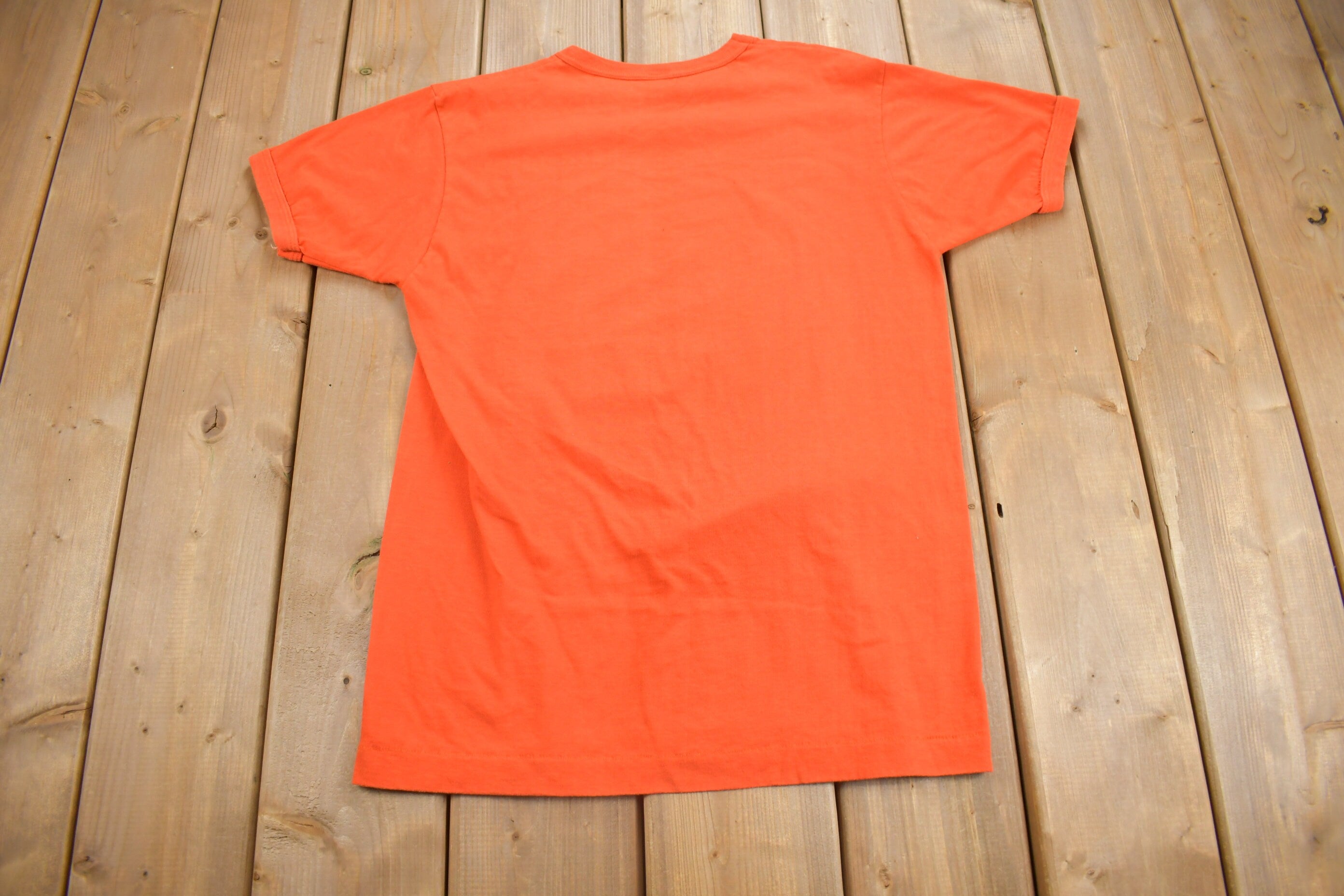 Vintage 1970s Fisherman Graphic Ringer T Shirt