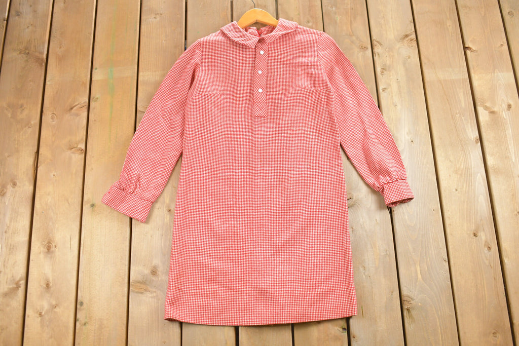 Vintage 1970s Long Sleeve Shirt Dress