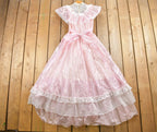 Vintage 1960s Sheer Lace Princess Dress