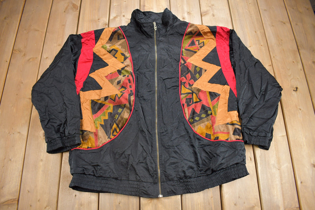 Vintage 1990s Lady Lavon Abstract Windbreaker Jacket