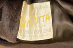 Vintage 1960s Simotta Faux Beaver Full Length Fur Coat