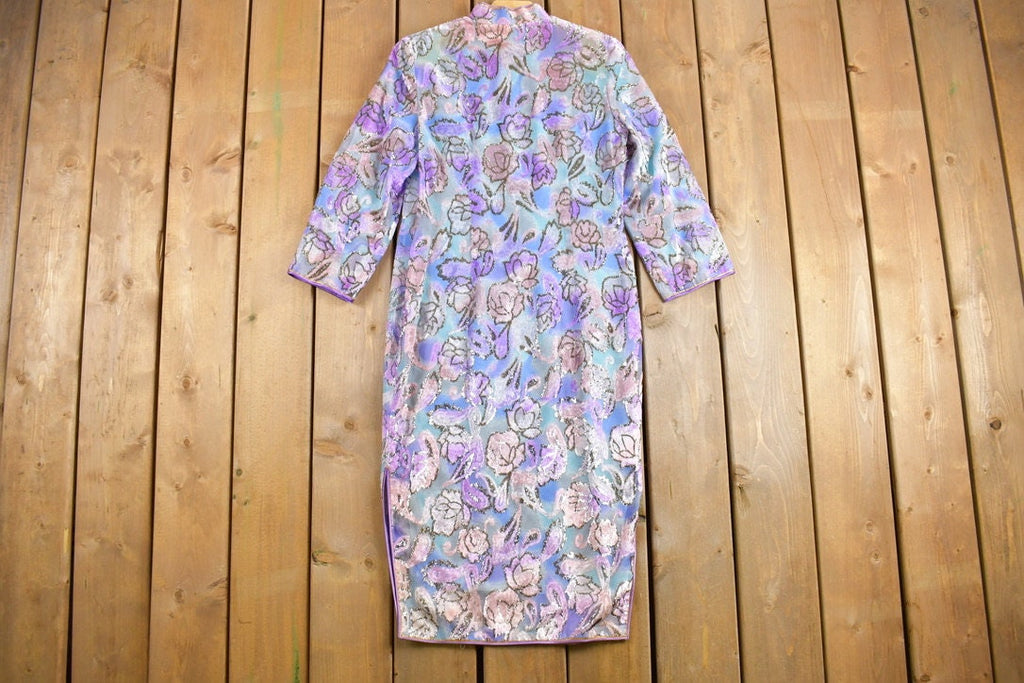 Vintage 1970s Cheongsam Dress