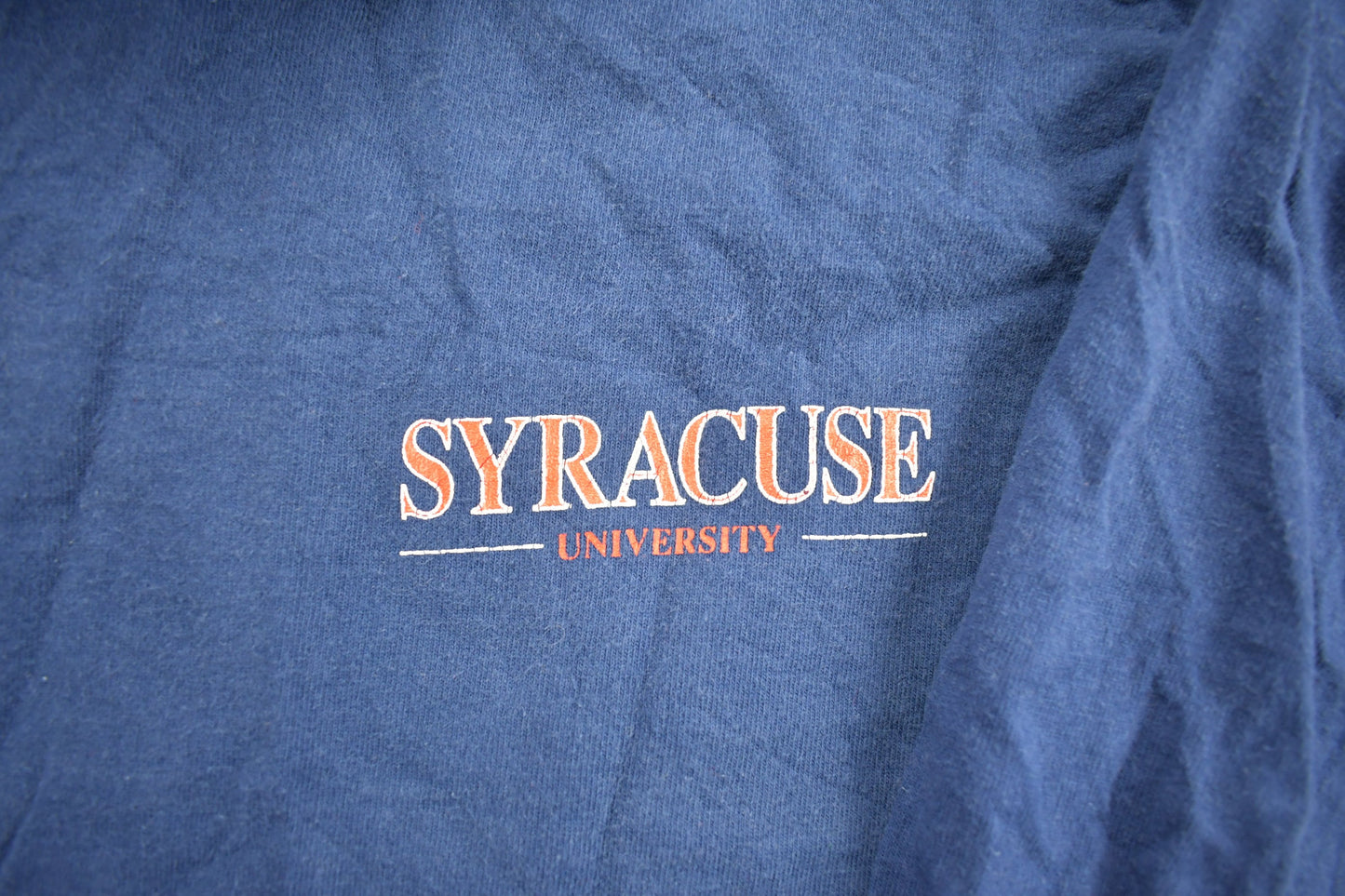 Vintage 1990s Syracuse University Collegiate Crewneck / Made In USA / NCAA Sweatshirt / Sportswear / Americana