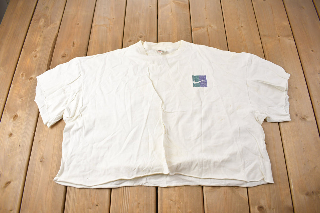 Vintage 1990s Nike Just Do It Graphic Cropped T Shirt