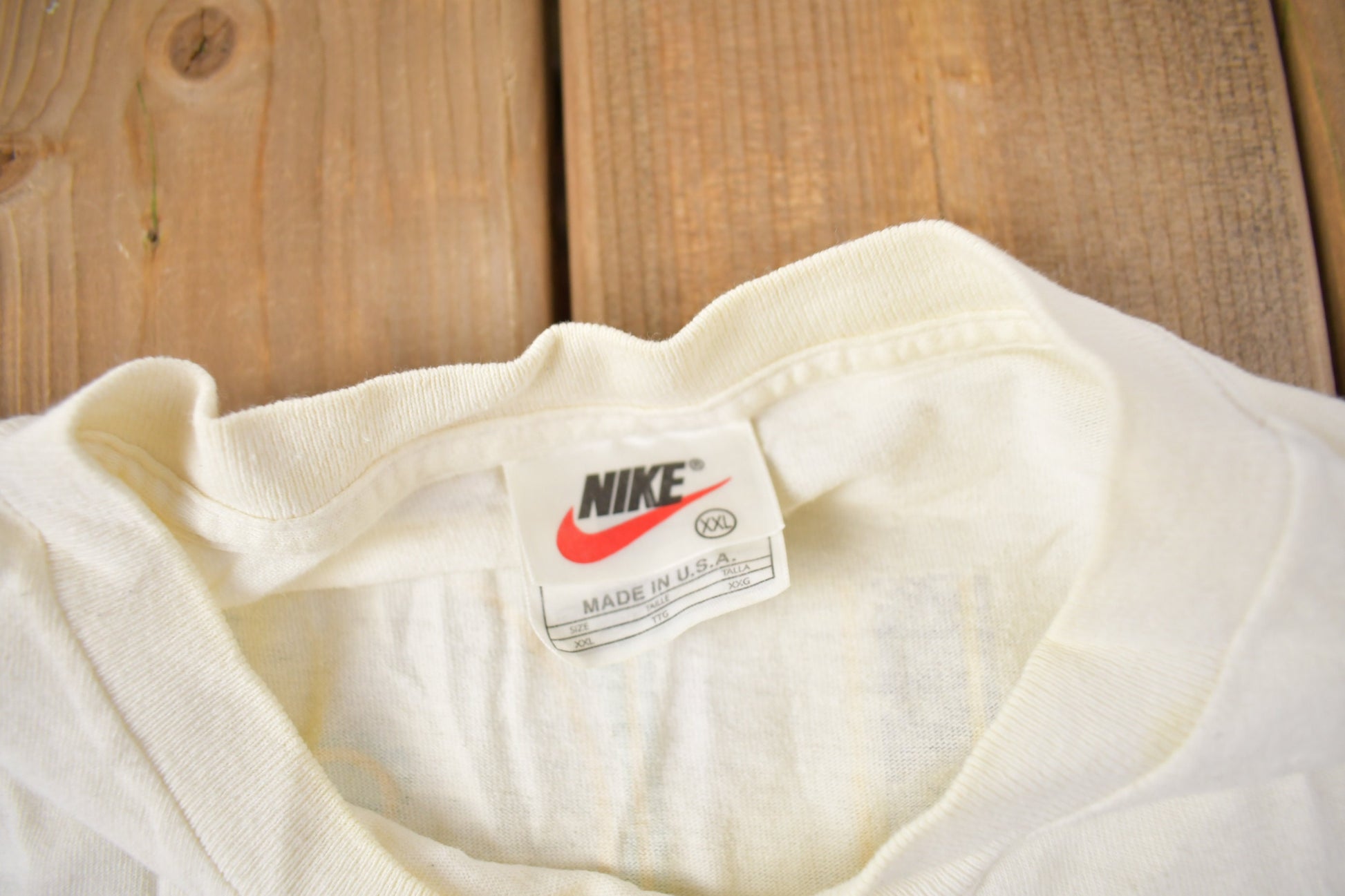 Vintage 1990s Nike Just Do It Graphic Cropped T Shirt