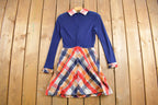 Vintage 1970s & Wool Plaid Dress