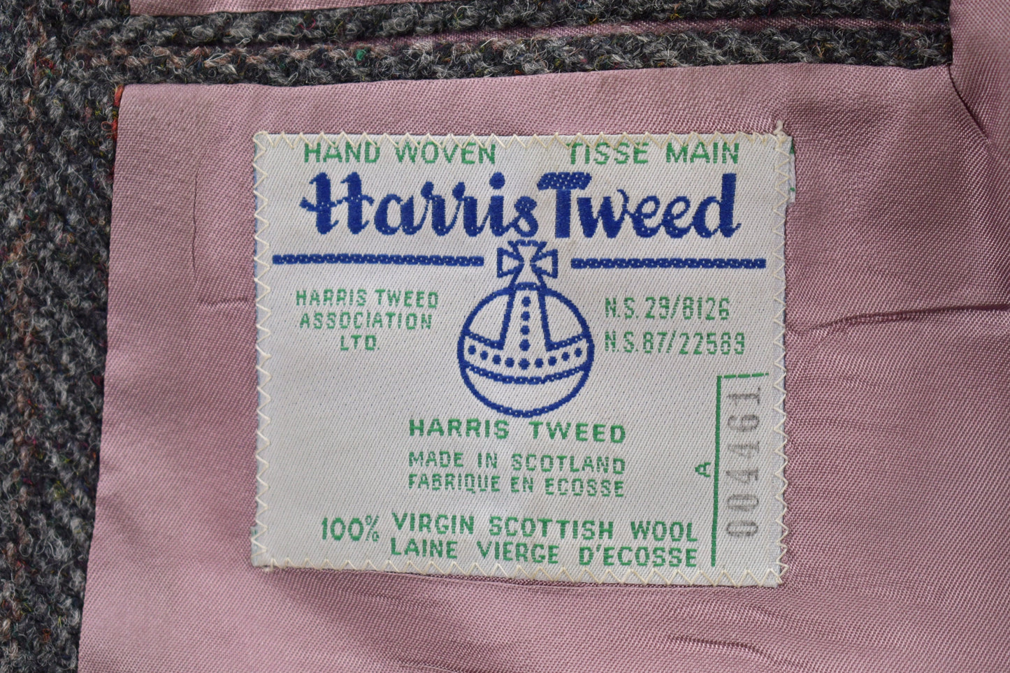 Vintage 1980s Harris Tweed Blazer / Made in Scotland / Casual Dress Wear / 80s Blazer / Hand Woven / Virgin Wool