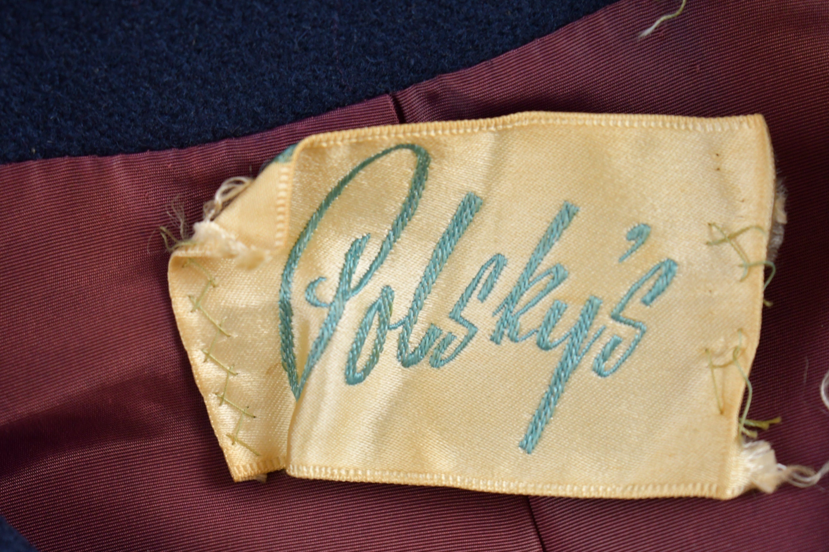 Vintage 1960s Polskys Full Length Wool Coat