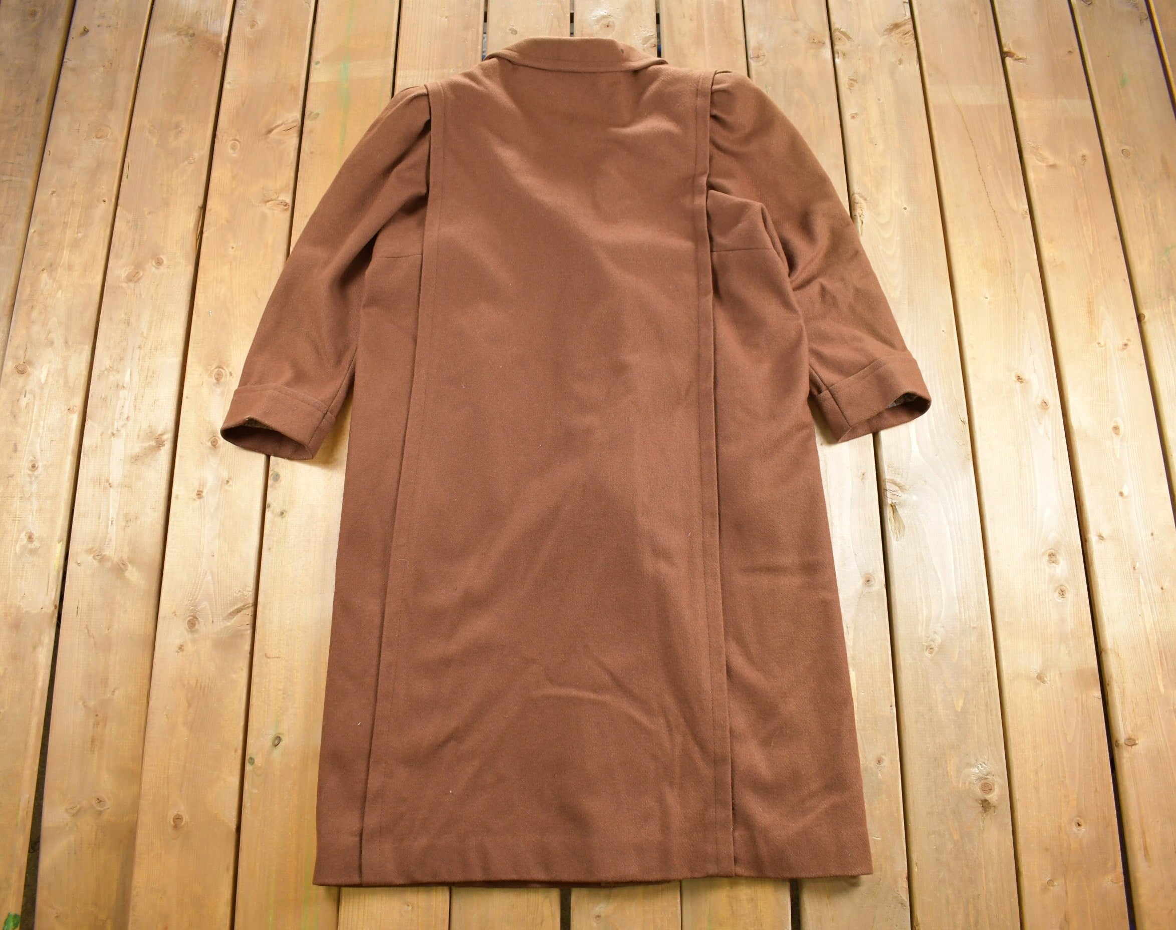 Vintage 1970s Dani Colby Full Length Wool Coat