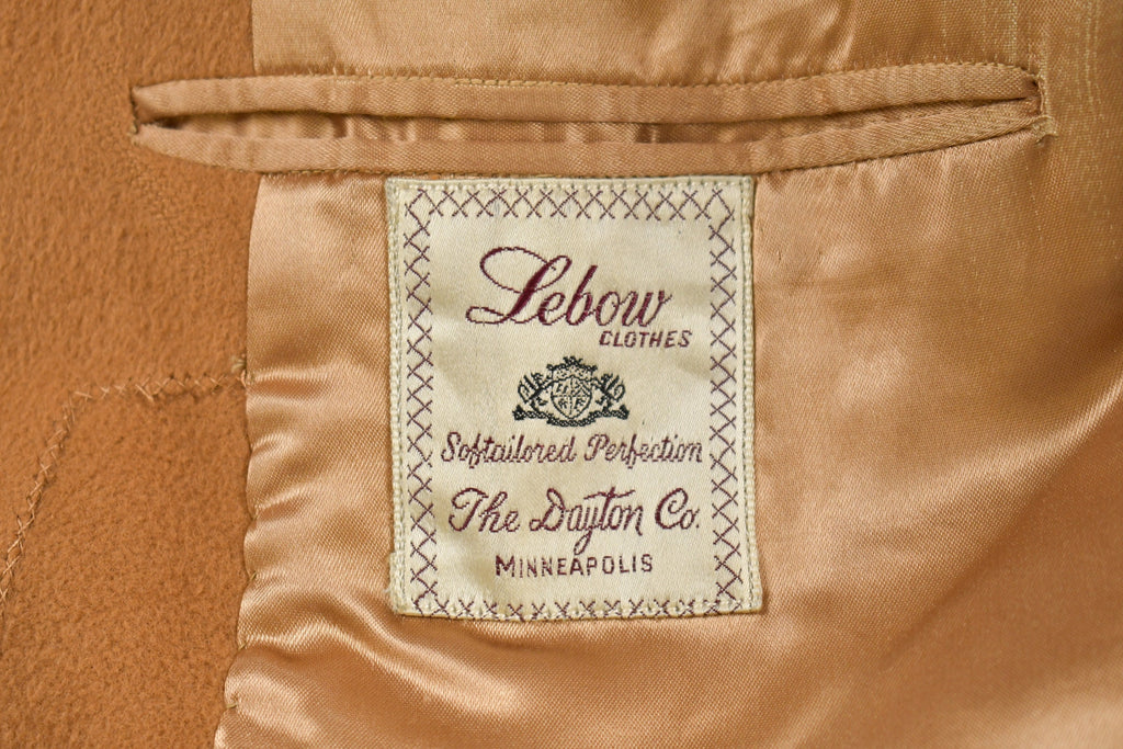 Vintage 1970s Lebow Full Length Wool Coat