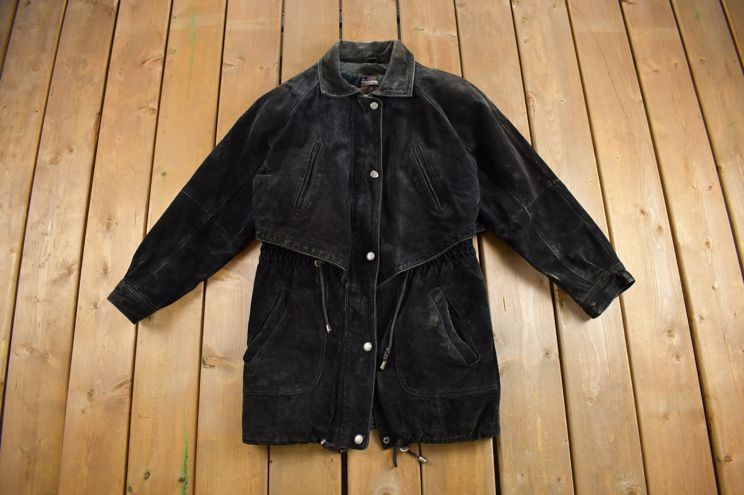 Vintage 1990s Adventure Bound Genuine Leather Jacket / Suede Coat / Wilson / Streetwear Fashion / Suede Jacket / Thinsulate