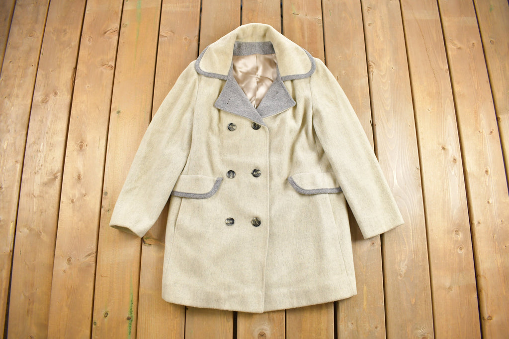 Vintage 1960s Betty Rose Wool Full Length Coat