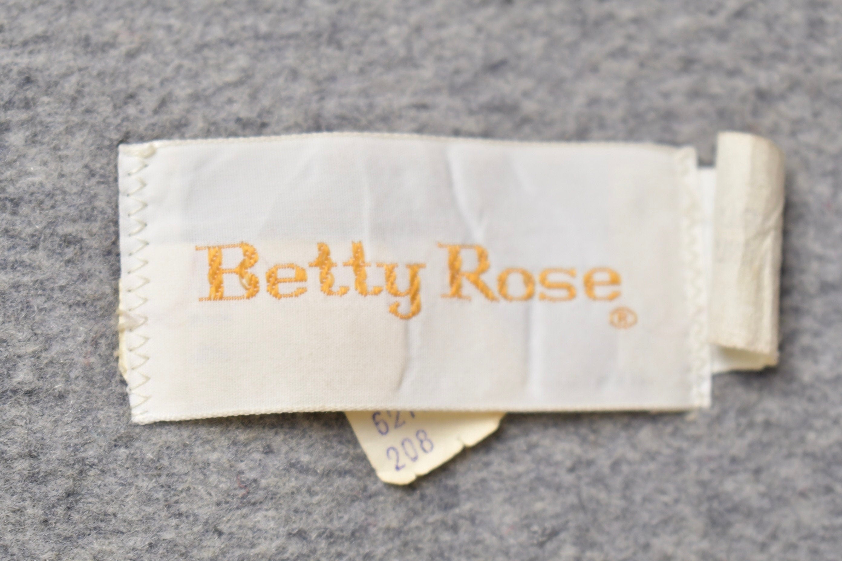 Vintage 1960s Betty Rose Wool Full Length Coat