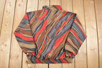 Vintage 1990s Kaktus Abstract Pattern Windbreaker Jacket