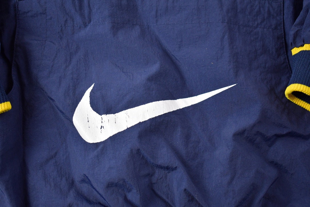 Vintage 1990s Nike Big Swoosh Pullover Windbreaker