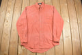 Vintage 1980s Orvis Blank Peach Button Up Shirt