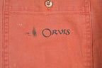 Vintage 1980s Orvis Blank Peach Button Up Shirt