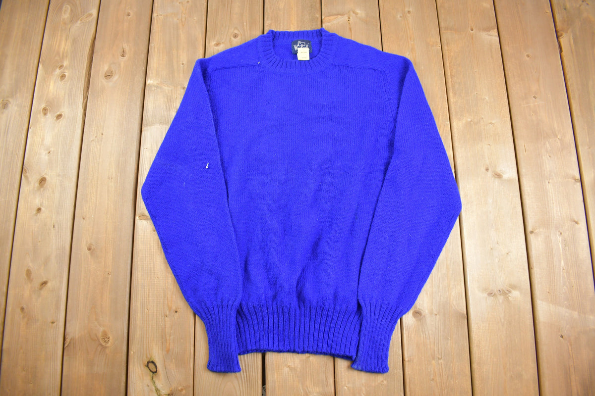Vintage 1980s Woolrich Knitted Wool Crewneck Sweater