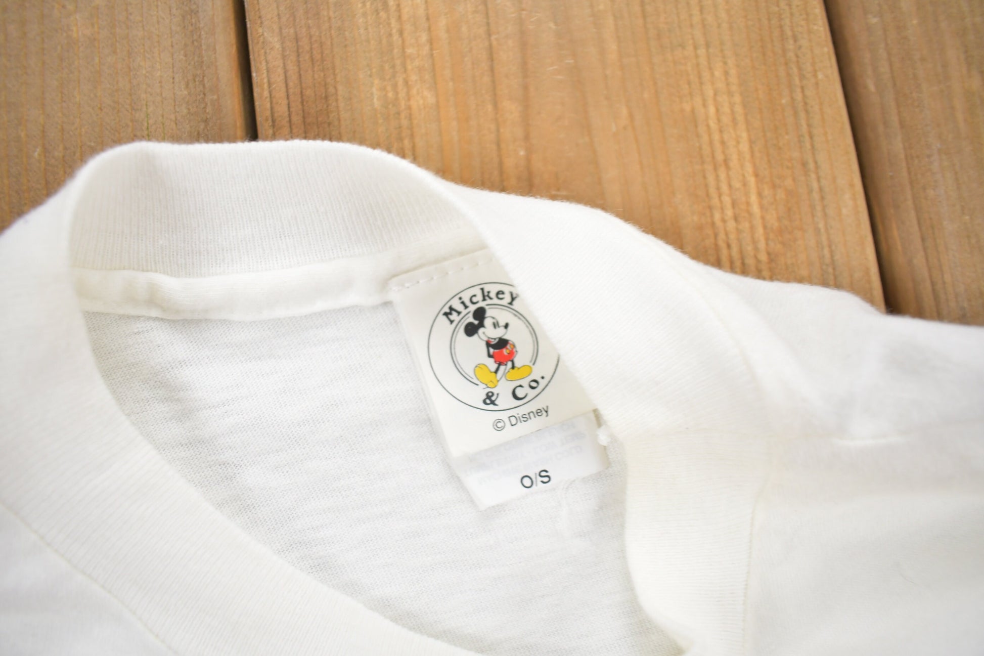 Vintage 1980s Mickey Mouse Embroidered Disney T-Shirt