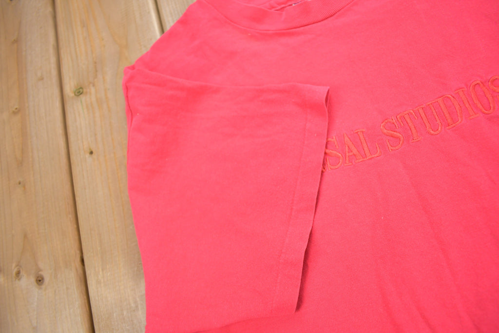 Vintage 1980s Universal Studios Embroidered T-Shirt