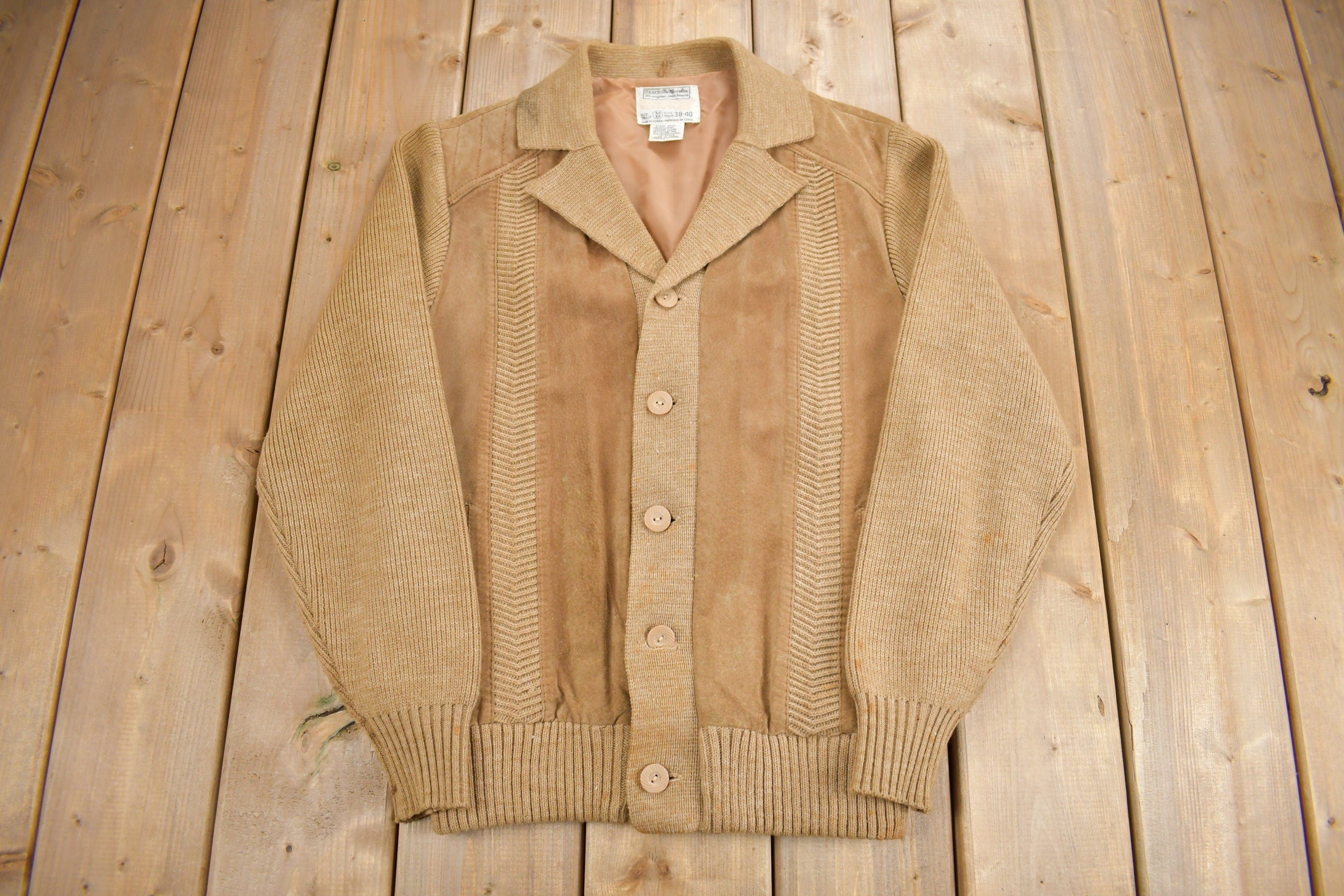 Vintage 1970s Sears The Men's Store Knit Jacket