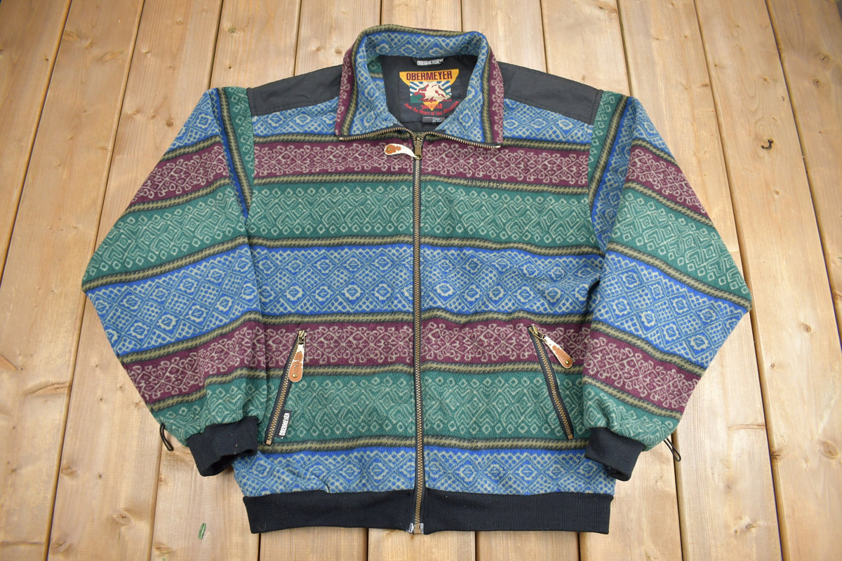 Vintage 1990s Obermeyer Ski Wear Fleece Sweater
