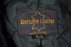 Vintage 1970s Genuine Leather Black Full Length Coat
