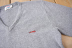 Vintage 1970s Wild Cat Knit V Neck Sweater