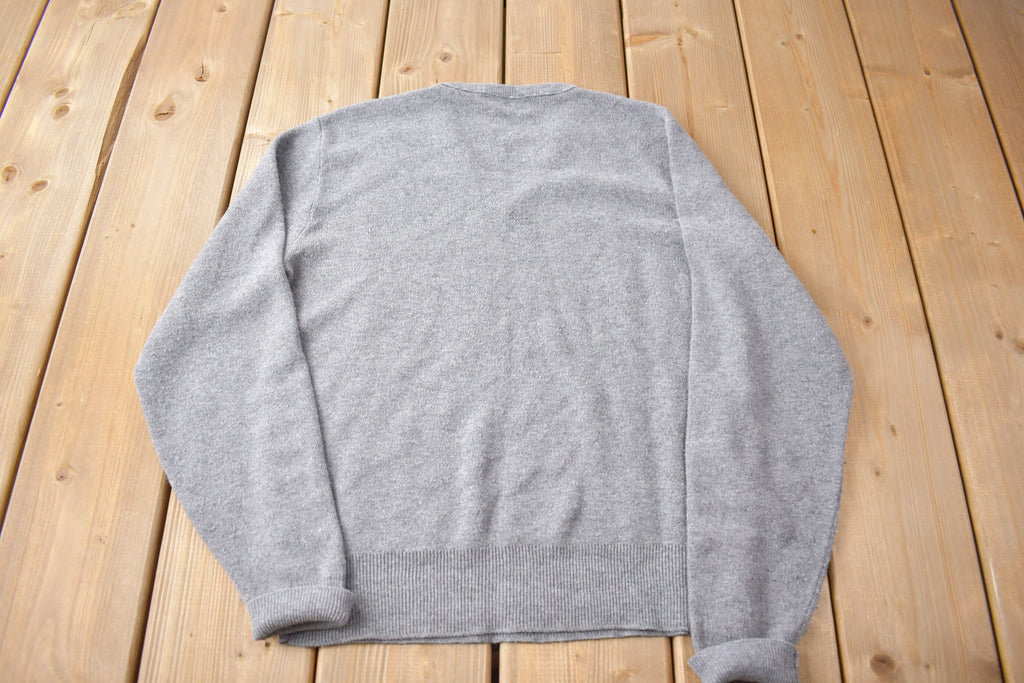 Vintage 1970s Wild Cat Knit V Neck Sweater