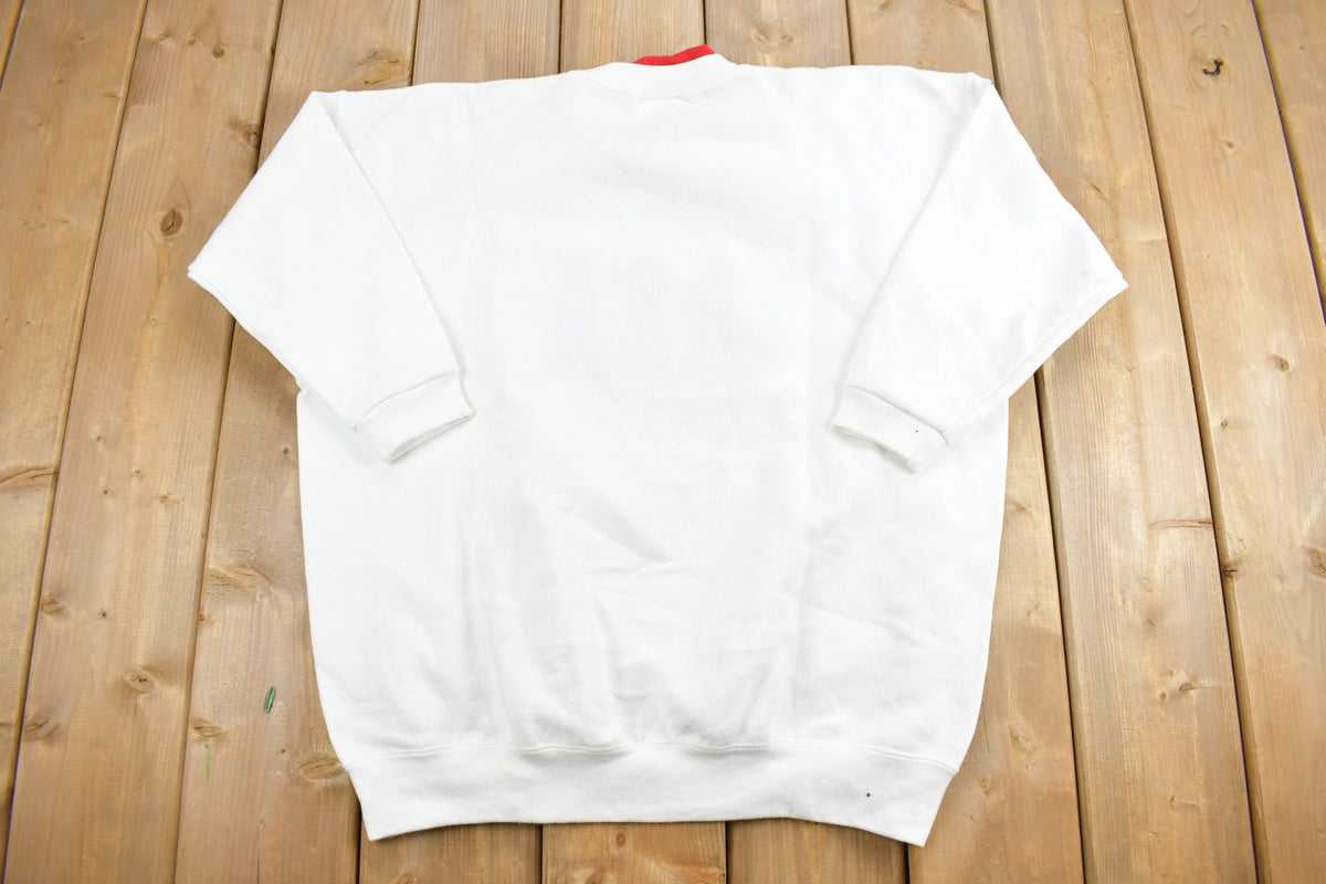 Vintage 1990s Light House Embroidered Crewneck Sweatshirt