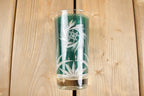 Vintage 1950s Dominion Glass Green Atomic Pinwheel Glass Set